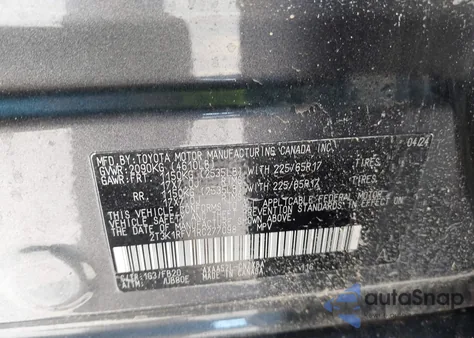 2024 Toyota Rav4 Le z USA, uszkodzony, nr VIN 2T3K1RFV1RC277098